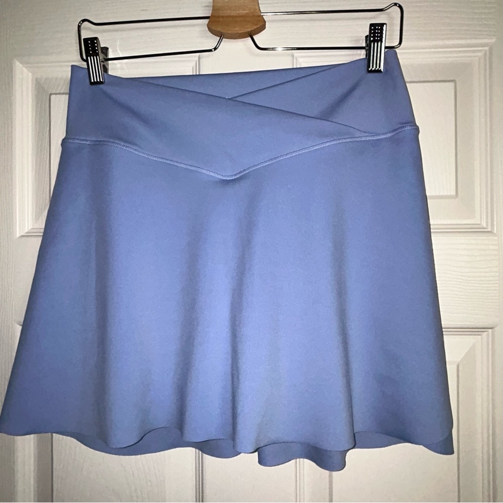 Laundry by Shelli‎ Segal Women's Lt Blue Skort Medium Crisscross Waist Pockets
